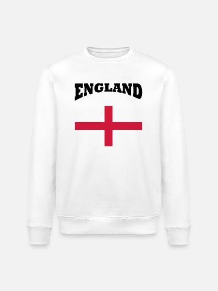 England + cross - Sweat bio ROLLER Stanley/Stella Unisexe - blanc