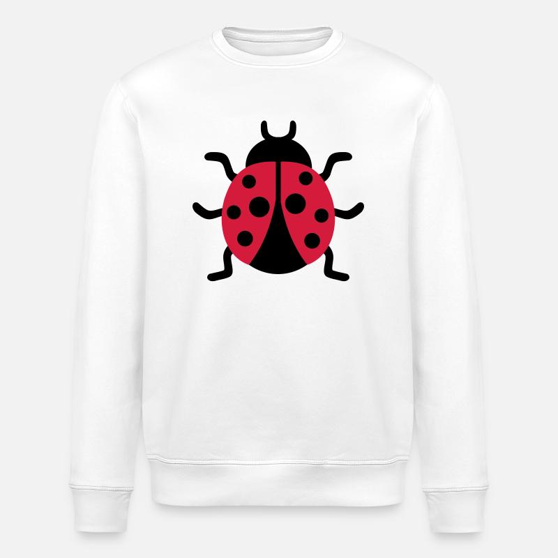 Ladybug - Stanley/Stella ROLLER Unisex Organic Sweatshirt - white