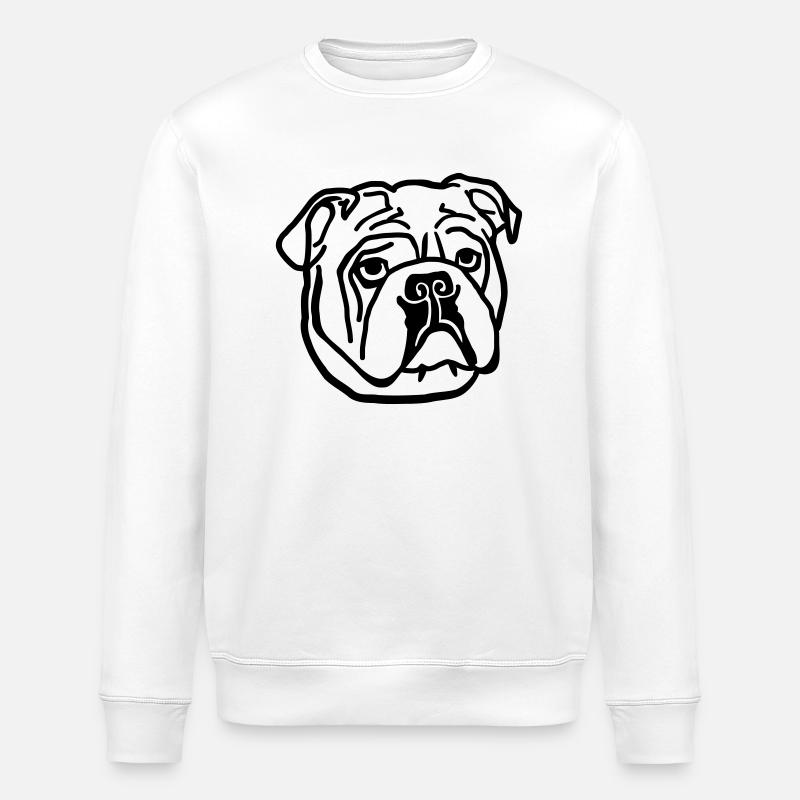 Bouledogue - Sweat bio ROLLER Stanley/Stella Unisexe - blanc