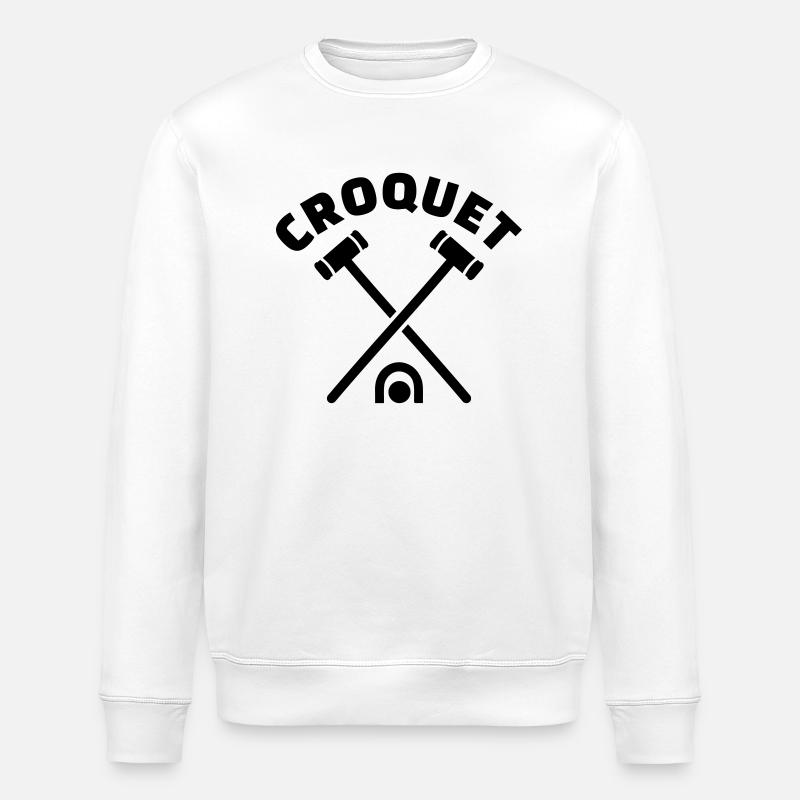 Croquet - Stanley/Stella Unisex Bio-Sweatshirt ROLLER - Weiß