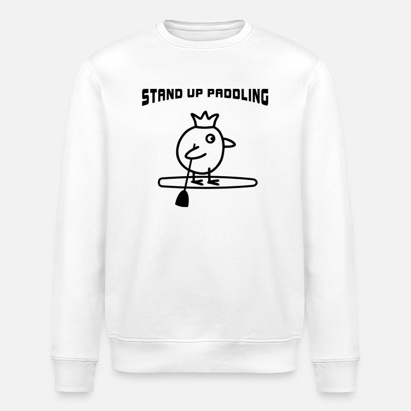 Bird SUP - Stanley/Stella ROLLER Unisex Organic Sweatshirt - white