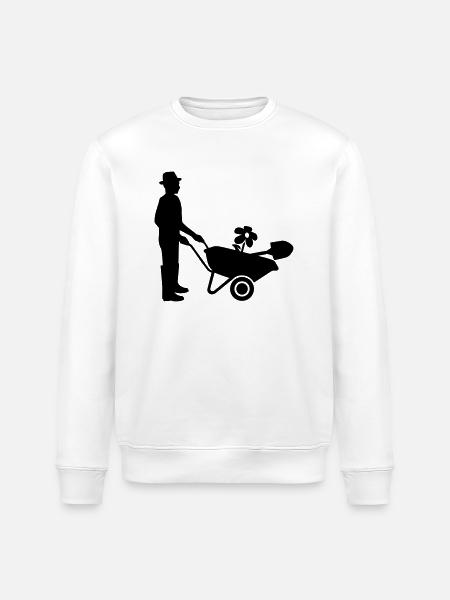 Jardinier - Sweat bio ROLLER Stanley/Stella Unisexe - blanc