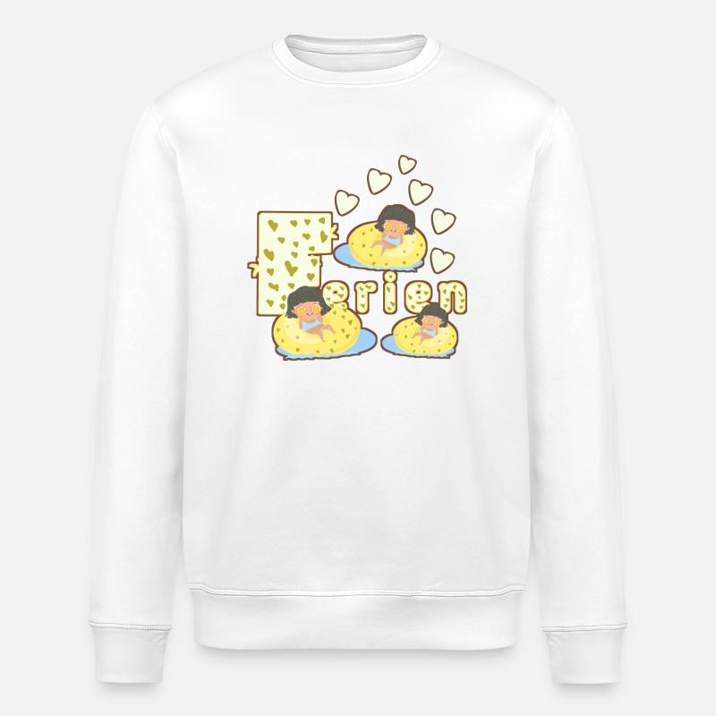 Ferien - Stanley/Stella Unisex Bio-Sweatshirt ROLLER - Weiß