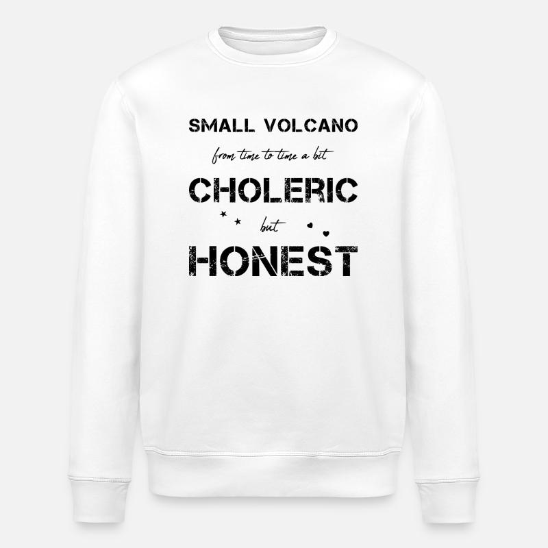 choleric honest - Stanley/Stella Unisex Bio-Sweatshirt ROLLER - Weiß