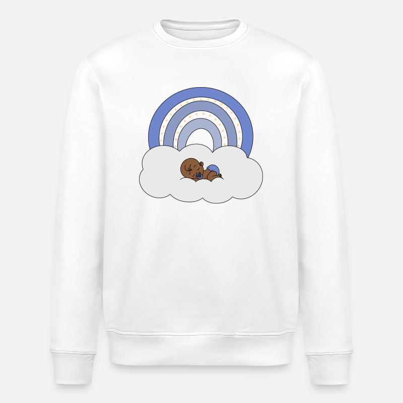 Regenbogen Baby - Stanley/Stella Unisex Bio-Sweatshirt ROLLER - Weiß