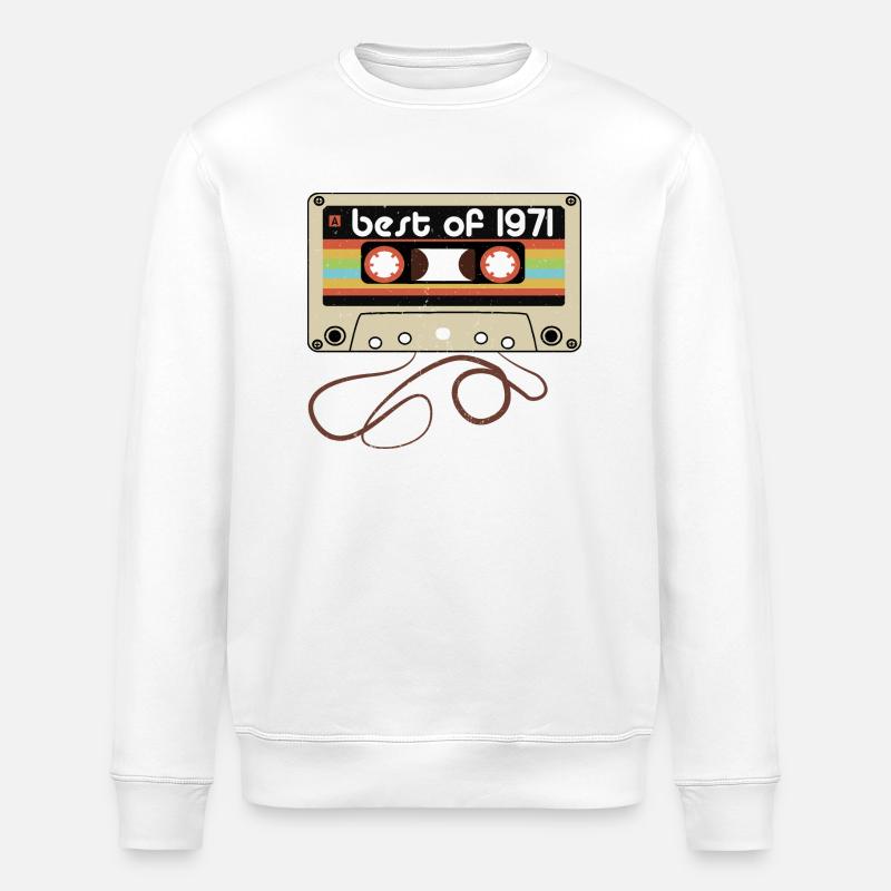 Legendärer Jahrgang 1971 - Stanley/Stella Unisex Bio-Sweatshirt ROLLER - Weiß