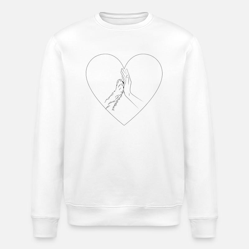 Mensch und Tier - Stanley/Stella Unisex Bio-Sweatshirt ROLLER - Weiß