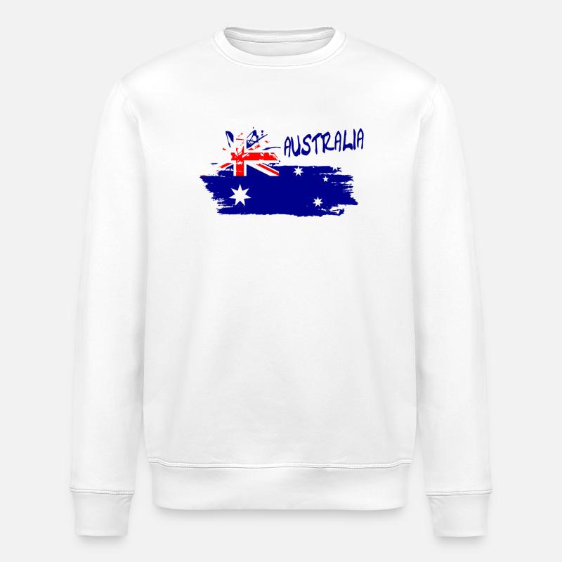 Australien Australia - Stanley/Stella Unisex Bio-Sweatshirt ROLLER - Weiß