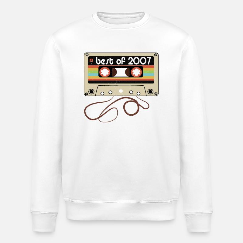 Millésime légendaire 2007 - Sweat bio ROLLER Stanley/Stella Unisexe - blanc