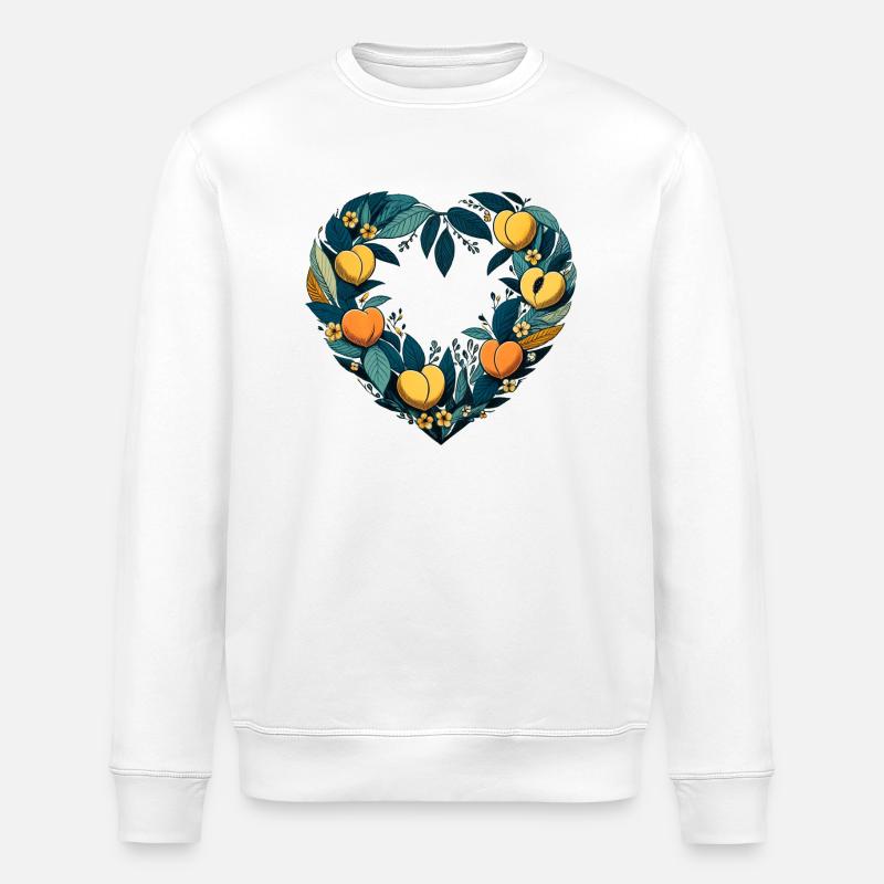 Pfirsiche - Stanley/Stella Unisex Bio-Sweatshirt ROLLER - Weiß