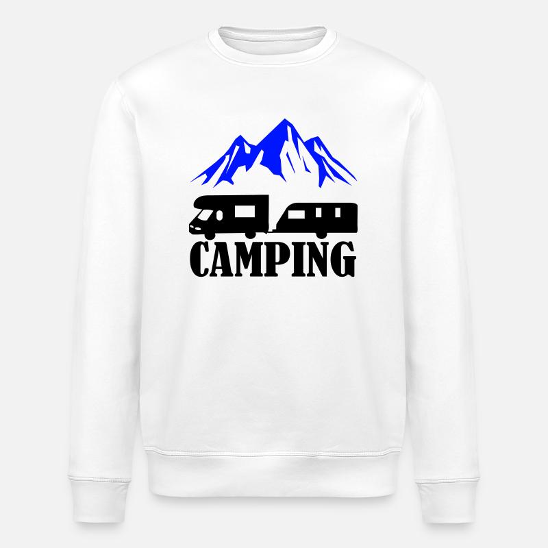Camping - Sweat bio ROLLER Stanley/Stella Unisexe - blanc