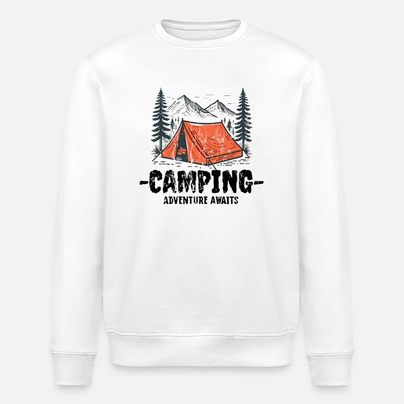 Équipe de camping - Sweat bio ROLLER Stanley/Stella Unisexe - blanc