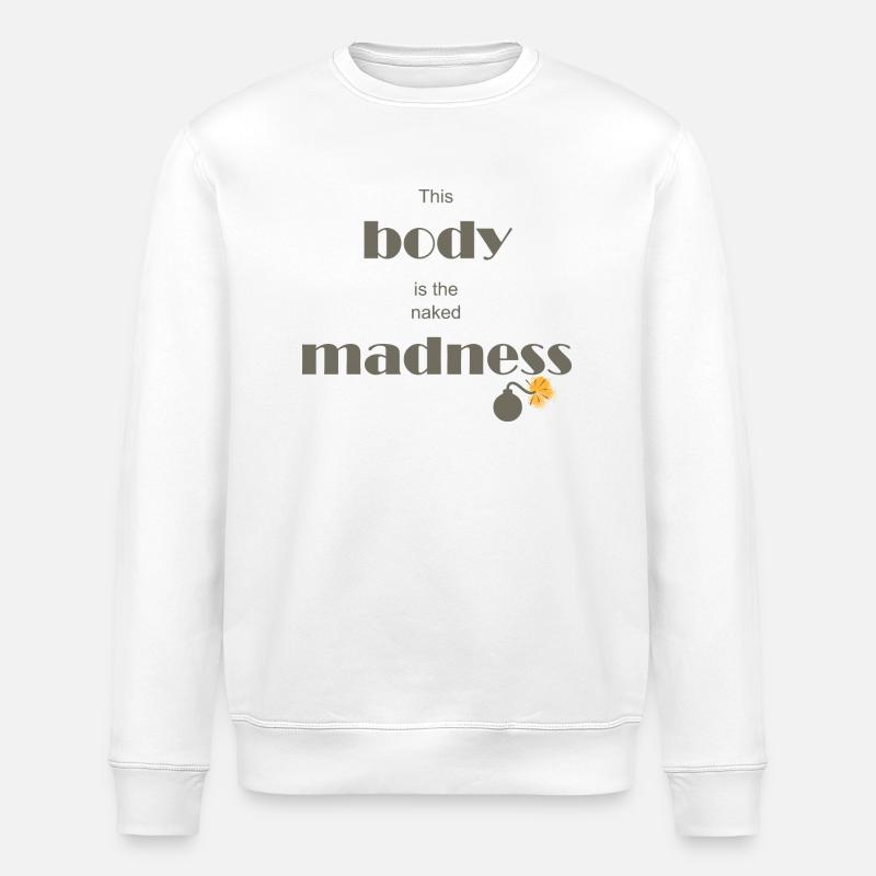 La folie nue - Sweat bio ROLLER Stanley/Stella Unisexe - blanc
