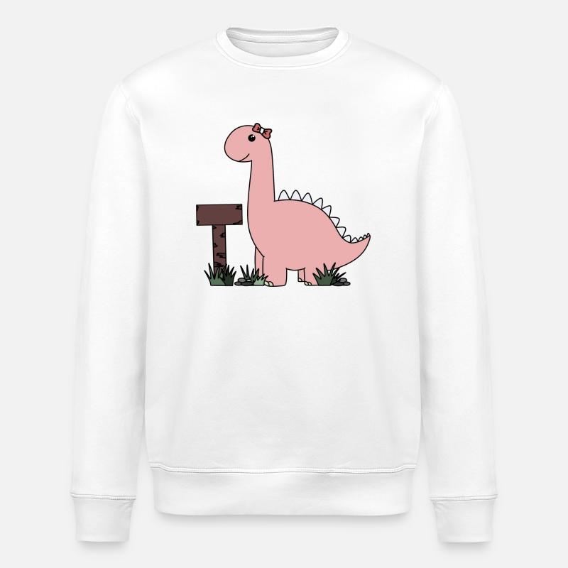 Dino - Stanley/Stella Unisex Bio-Sweatshirt ROLLER - Weiß