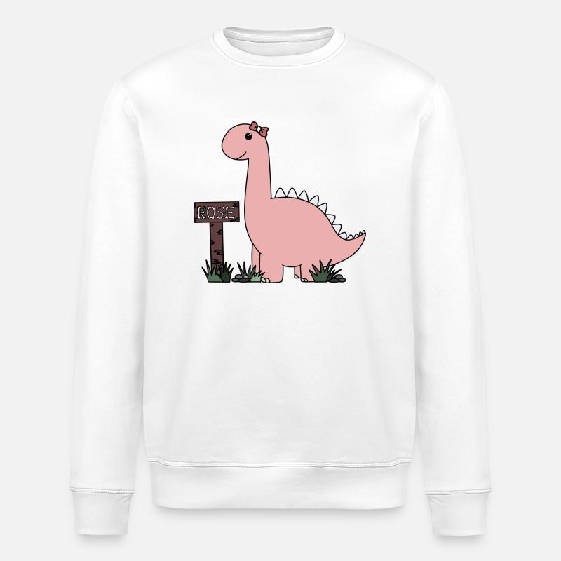 Dino Rose - Stanley/Stella Unisex Bio-Sweatshirt ROLLER - Weiß