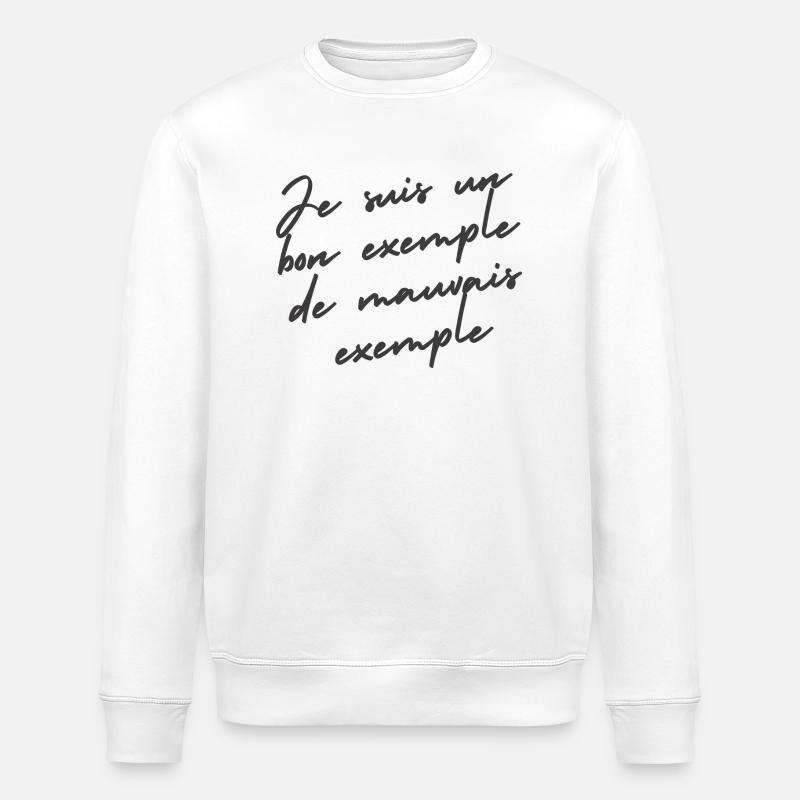 example - Stanley/Stella ROLLER Unisex Organic Sweatshirt - white