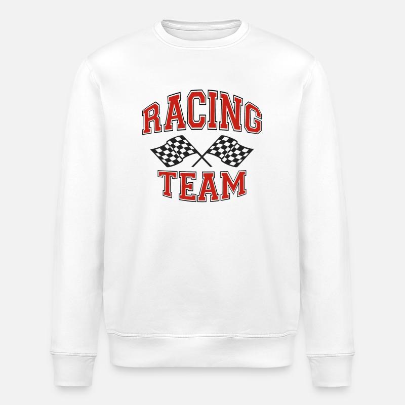 racing team - Stanley/Stella Unisex Bio-Sweatshirt ROLLER - Weiß