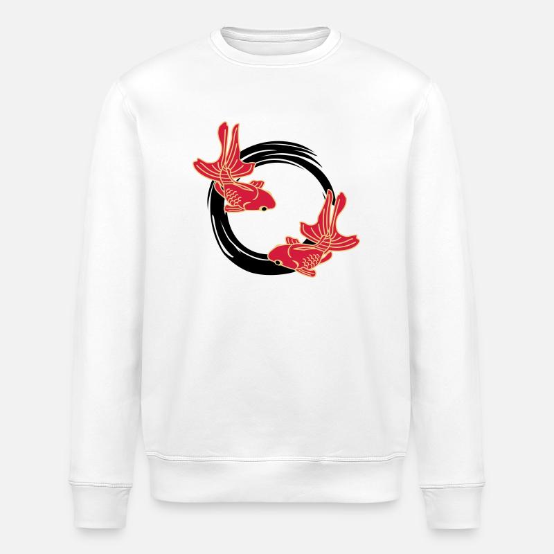 kingyo - Stanley/Stella Unisex Bio-Sweatshirt ROLLER - Weiß