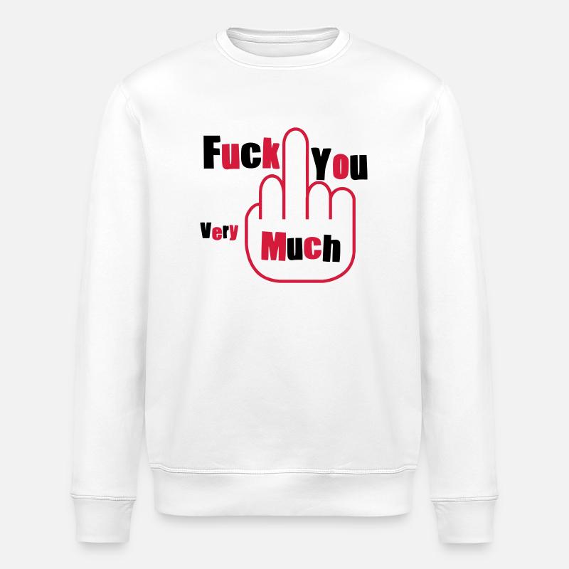 fuckyou - Stanley/Stella Unisex Bio-Sweatshirt ROLLER - Weiß