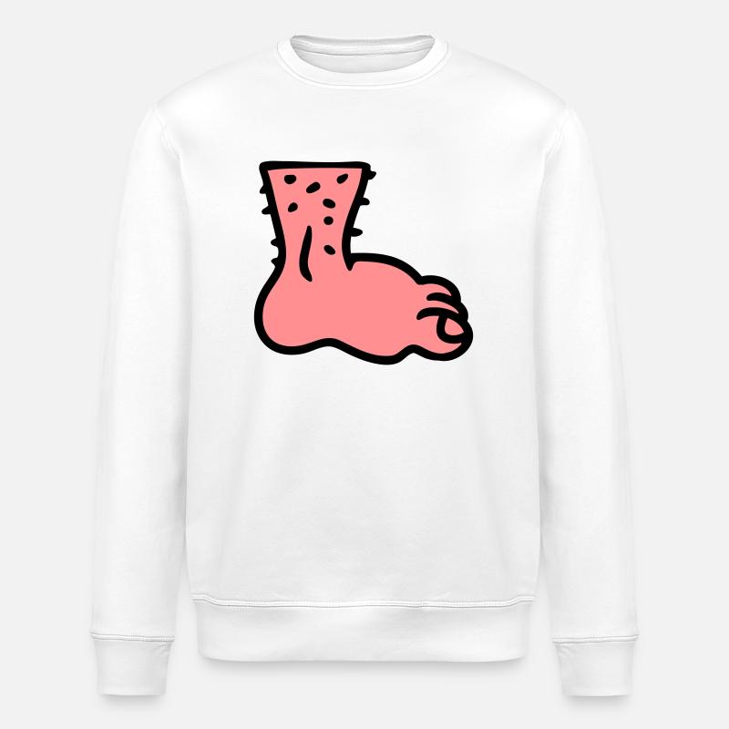 Pied - Sweat bio ROLLER Stanley/Stella Unisexe - blanc