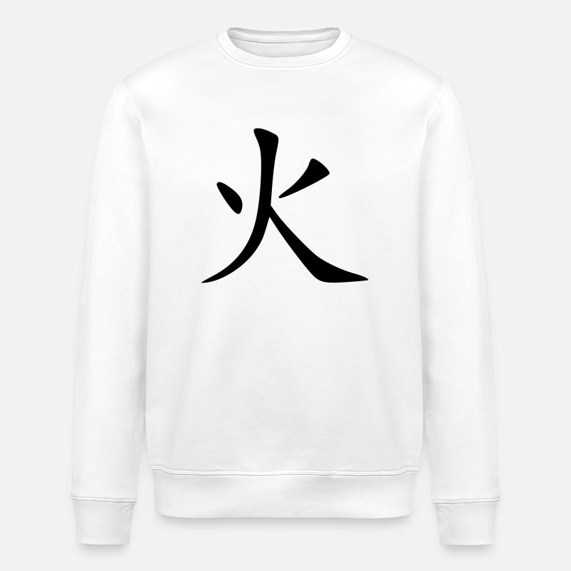 Feu - Sweat bio ROLLER Stanley/Stella Unisexe - blanc