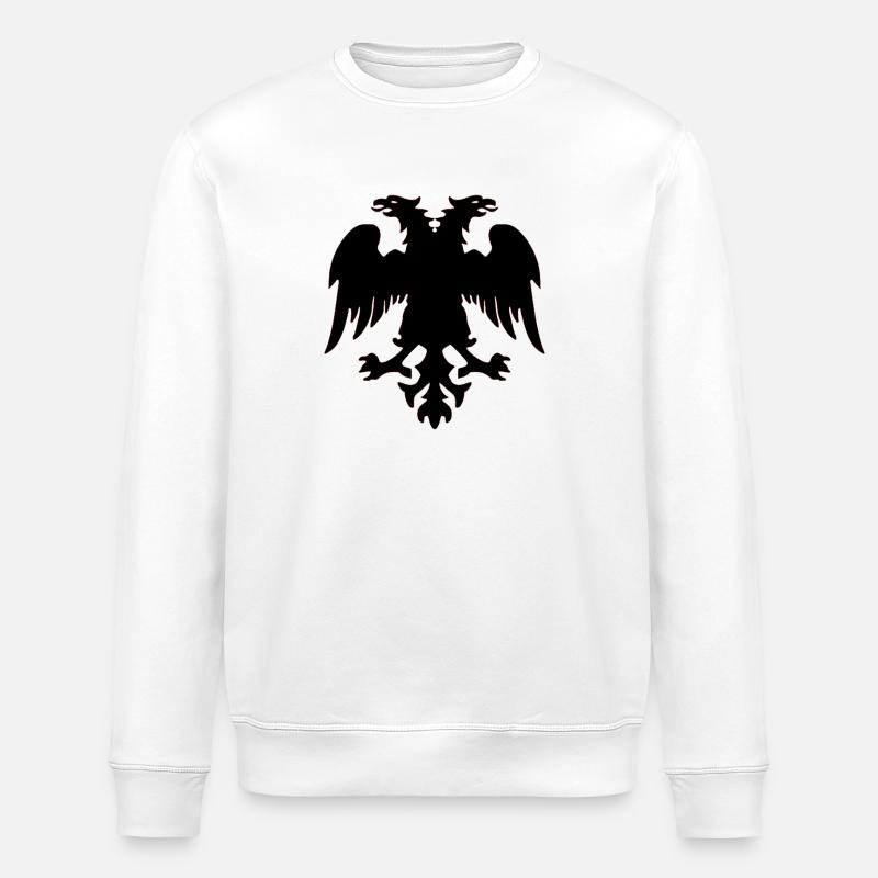 Skenderbeu Shqiponja - Stanley/Stella Unisex Bio-Sweatshirt ROLLER - Weiß