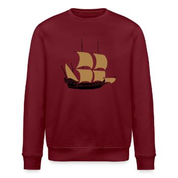 ship - Stanley/Stella ROLLER Unisex Organic Sweatshirt - white - Front - Nik (191cm)