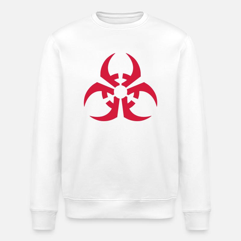 Biohazard__V001 - Sweat bio ROLLER Stanley/Stella Unisexe - blanc