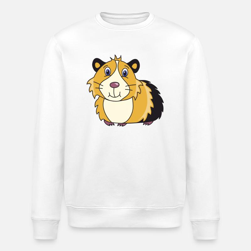 Meerschweinchen - Stanley/Stella Unisex Bio-Sweatshirt ROLLER - Weiß