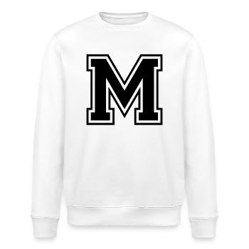 m - Stanley/Stella Unisex Bio-Sweatshirt ROLLER - Weiß - Vorne - Nik (191cm)