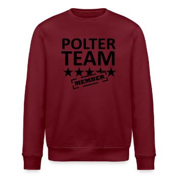 polter team - Stanley/Stella Unisex Bio-Sweatshirt ROLLER - Weiß - Vorne - Nik (191cm)