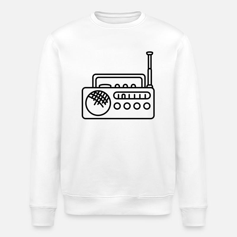 Radio - Sweat bio ROLLER Stanley/Stella Unisexe - blanc
