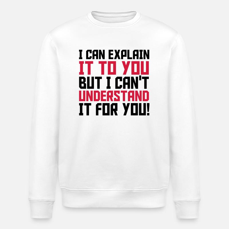 Explain - Stanley/Stella ROLLER Unisex Organic Sweatshirt - white