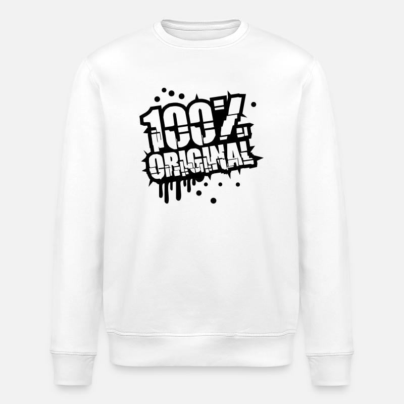 Stamp graffiti 100% original - Stanley/Stella ROLLER Unisex Organic Sweatshirt - white