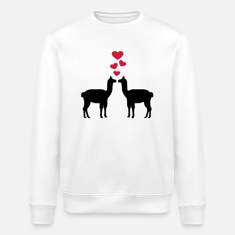 Lama - Stanley/Stella Unisex Bio-Sweatshirt ROLLER - Weiß