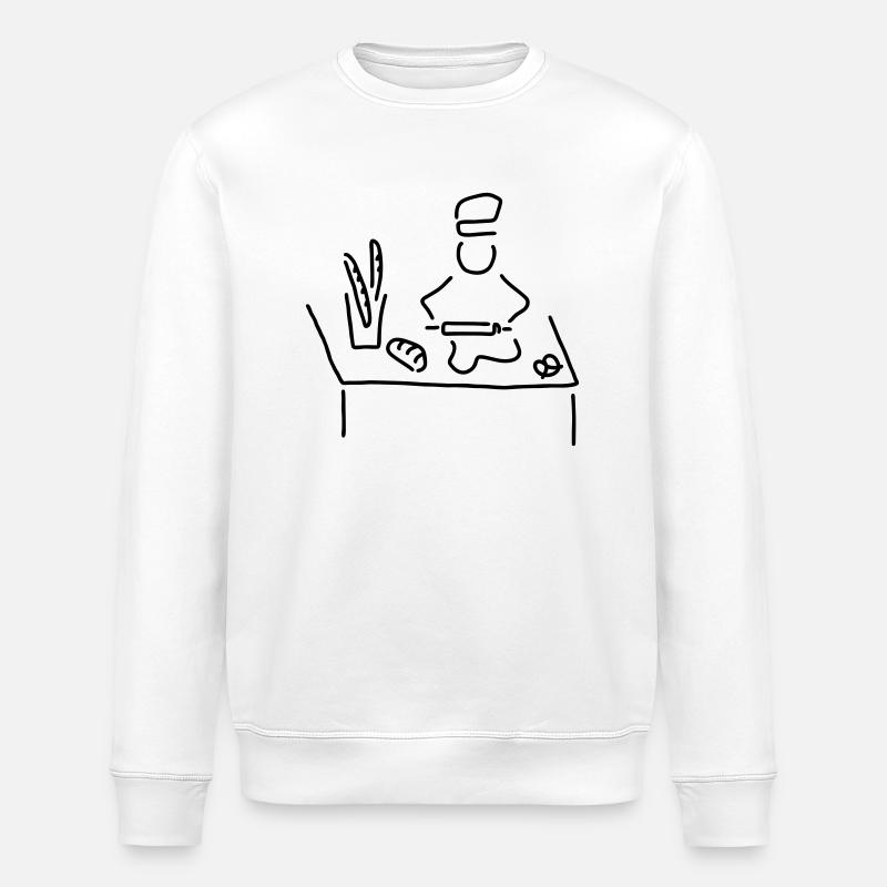 brot backen - Stanley/Stella Unisex Bio-Sweatshirt ROLLER - Weiß