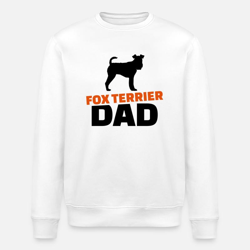 Fox terrier Dad - Sweat bio ROLLER Stanley/Stella Unisexe - blanc