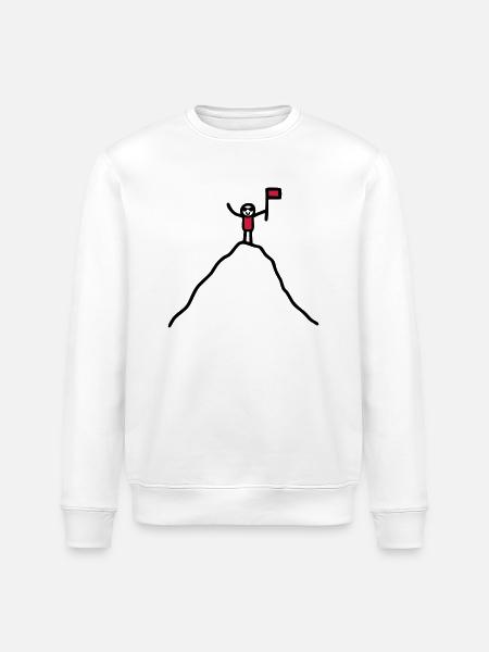 Auf dem Berg - V2 - Stanley/Stella Unisex Bio-Sweatshirt ROLLER - Weiß