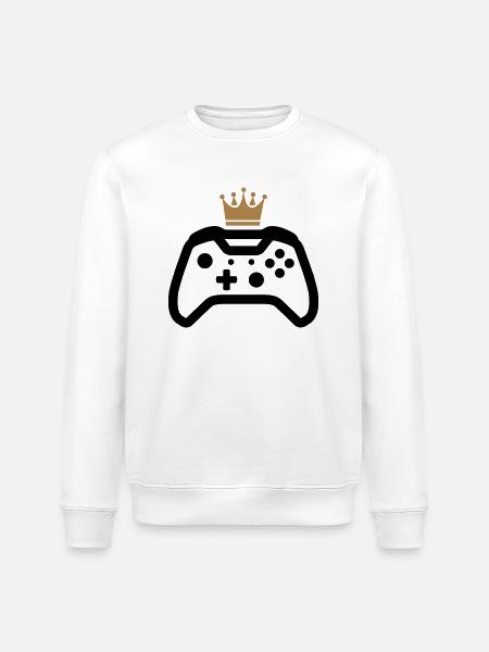 gamer - Stanley/Stella ROLLER Unisex Organic Sweatshirt - white