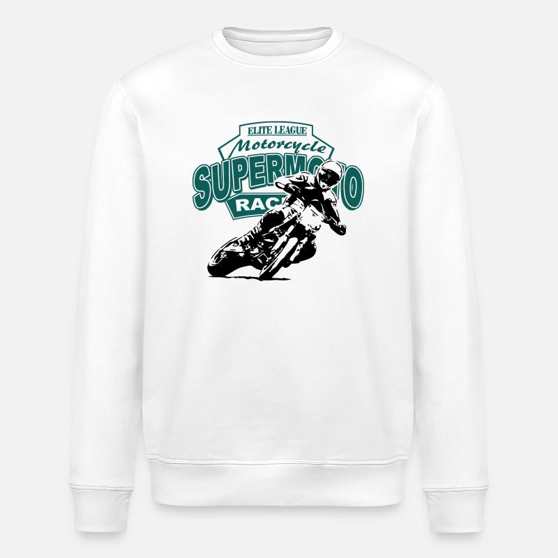 Supermoto Racing - Supermotard - Sweat bio ROLLER Stanley/Stella Unisexe - blanc