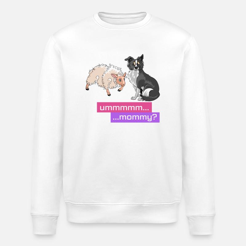 Schafe hüten Mama - Stanley/Stella Unisex Bio-Sweatshirt ROLLER - Weiß