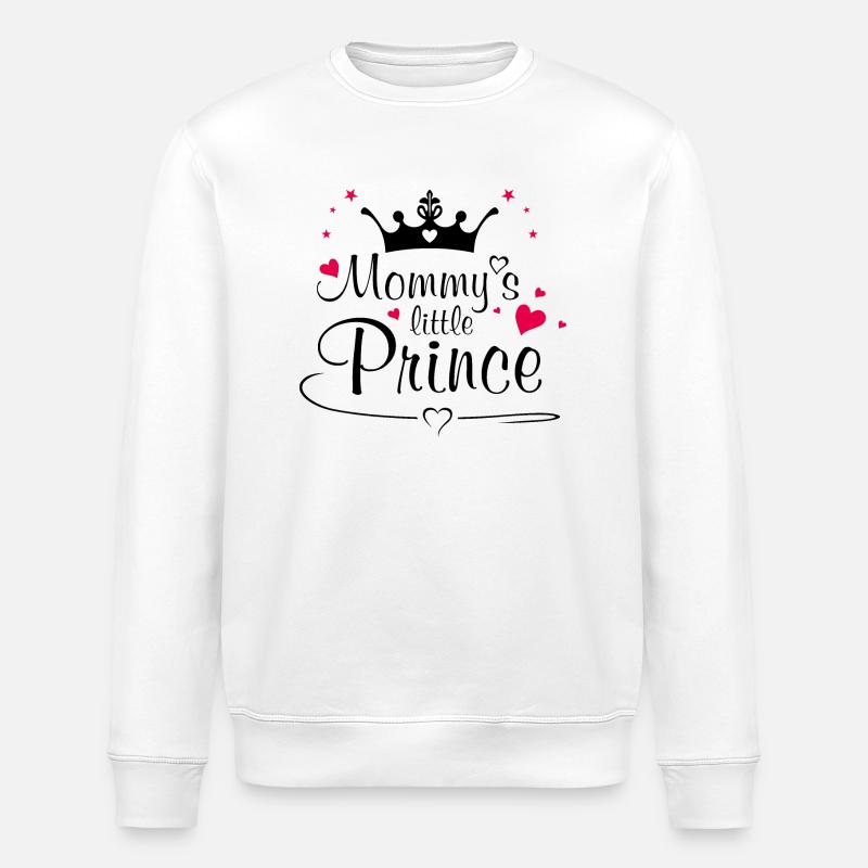 Mommy's prince - Stanley/Stella ROLLER Unisex Organic Sweatshirt - white