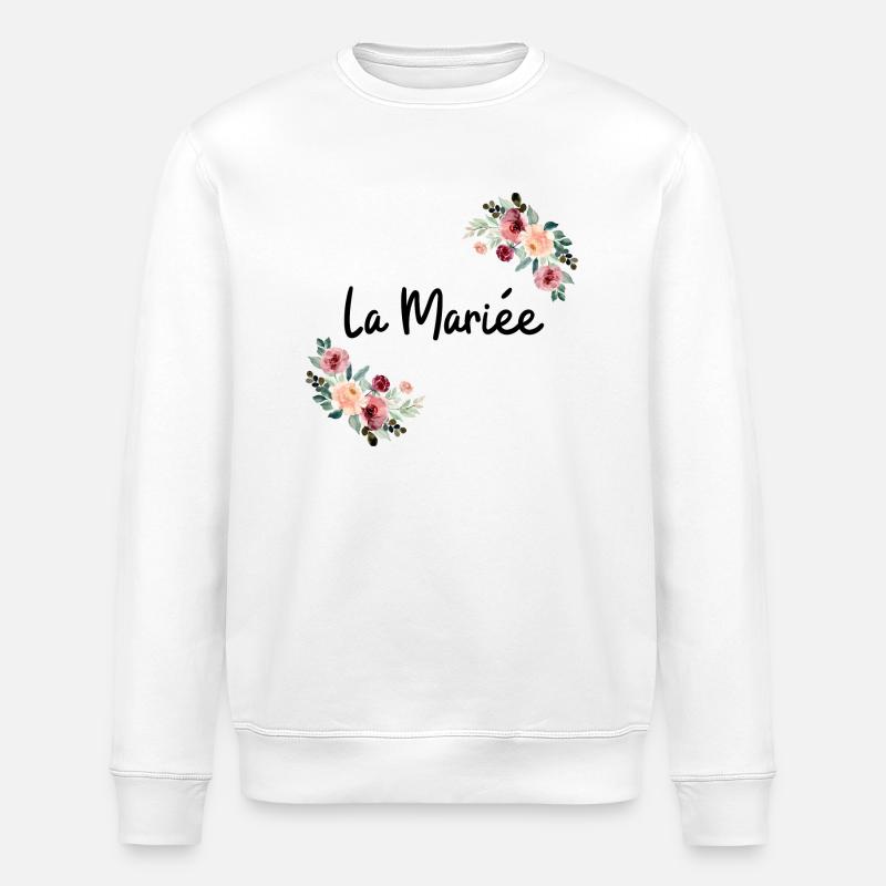 Die Brautblumen - Stanley/Stella Unisex Bio-Sweatshirt ROLLER - Weiß