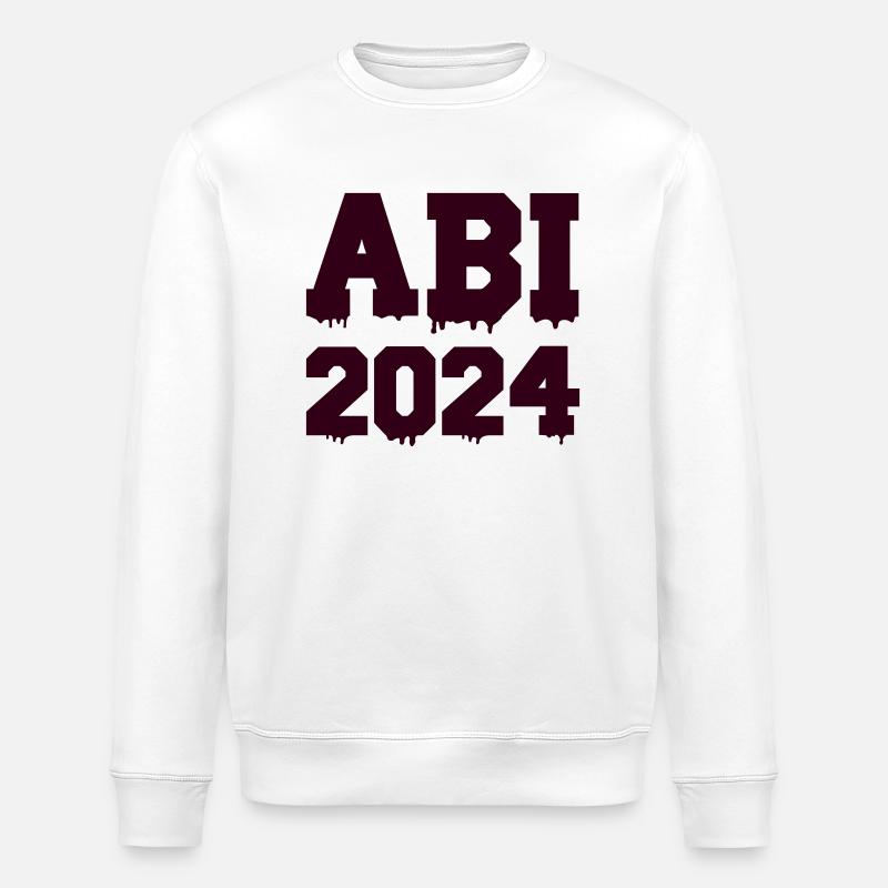 abi 2024 - Stanley/Stella Unisex Bio-Sweatshirt ROLLER - Weiß
