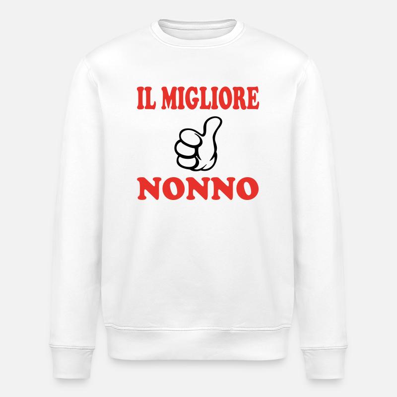 IL MIGLIORE NONNO - Sweat bio ROLLER Stanley/Stella Unisexe - blanc