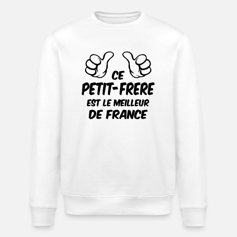 MEILLEUR PETIT FRERE - Sweat bio ROLLER Stanley/Stella Unisexe - blanc