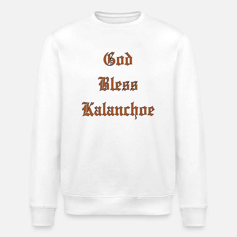 GodBlessKalanchoe - Stanley/Stella ROLLER Unisex Organic Sweatshirt - white