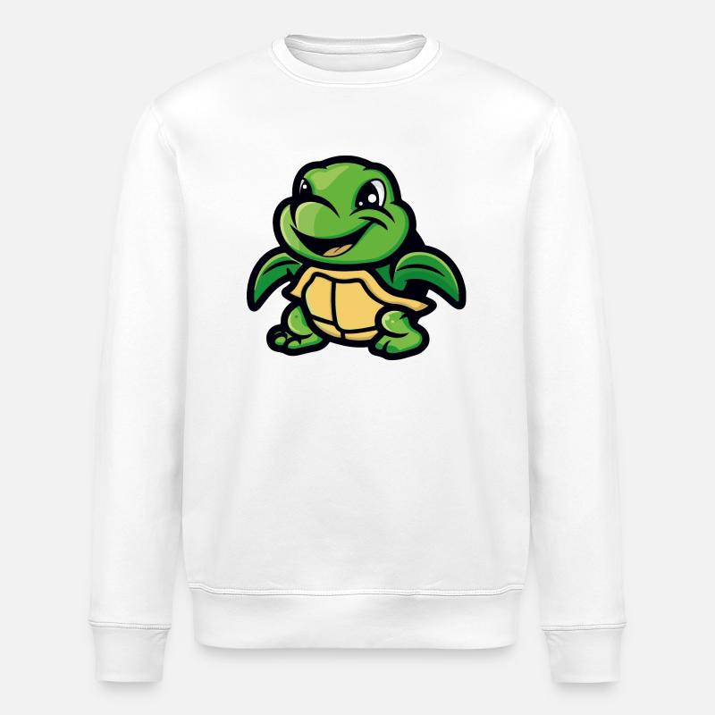 schildkröte - Stanley/Stella Unisex Bio-Sweatshirt ROLLER - Weiß