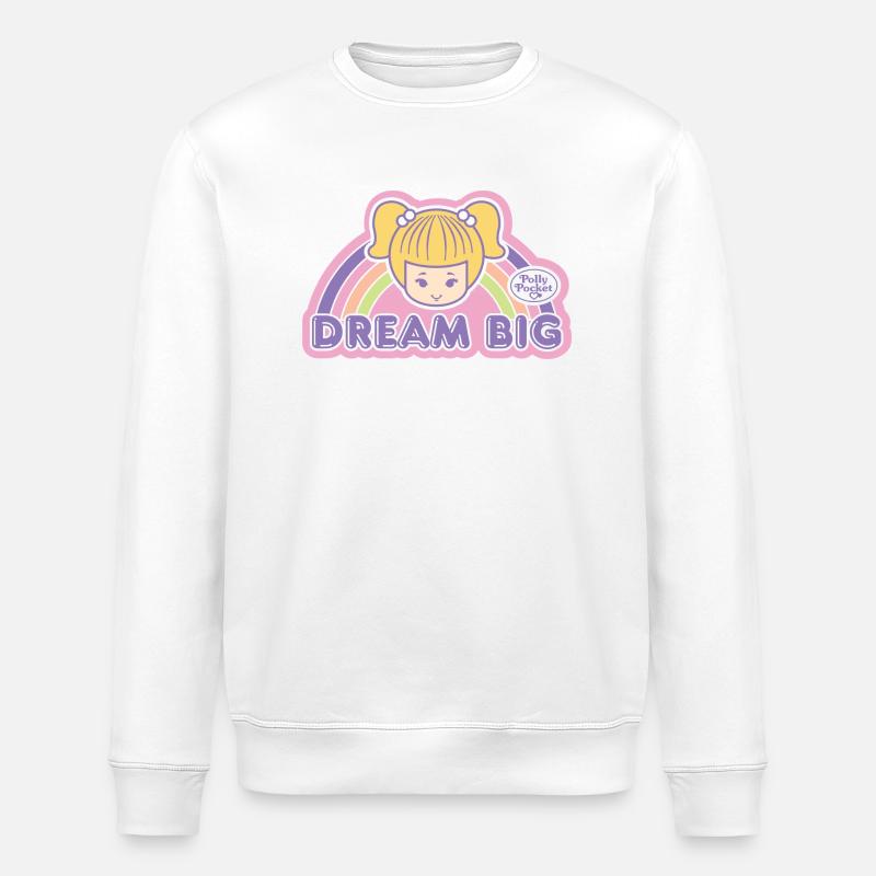 Polly Pocket™ Dream Big Design - Stanley/Stella Unisex Bio-Sweatshirt ROLLER - Weiß