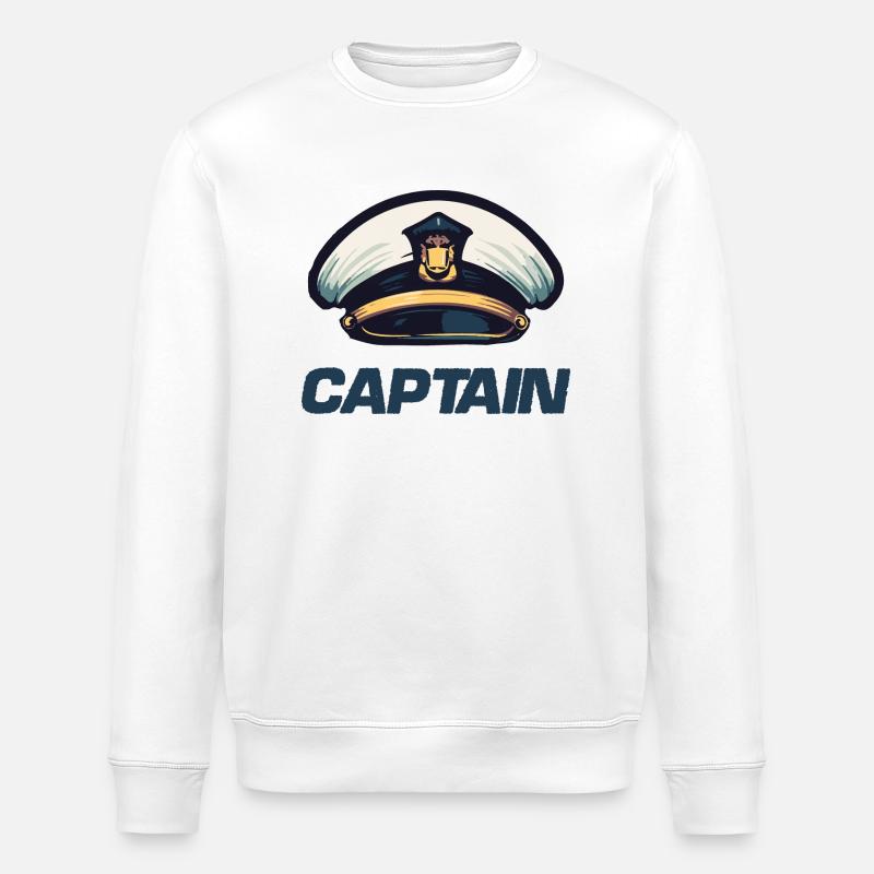 Captain Matrose Mütze - Stanley/Stella Unisex Bio-Sweatshirt ROLLER - Weiß